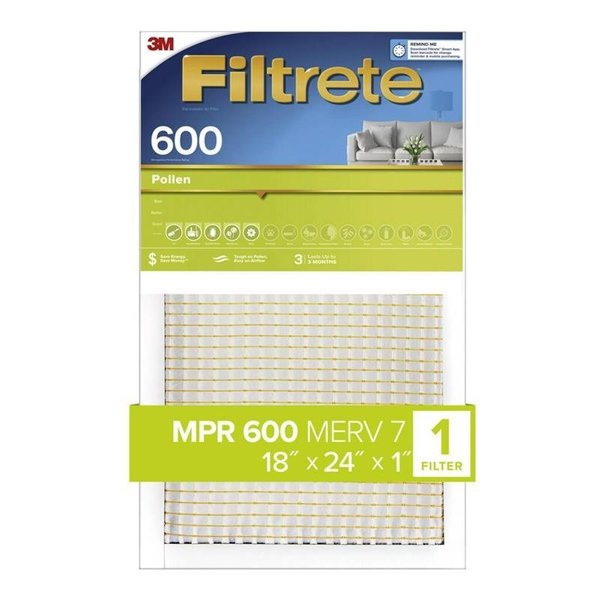 Scotch 3M Filtrete 18 in. W X 24 in. H X 1 in. D 7 MERV Pleated Air Filter 1 pk CL21-4